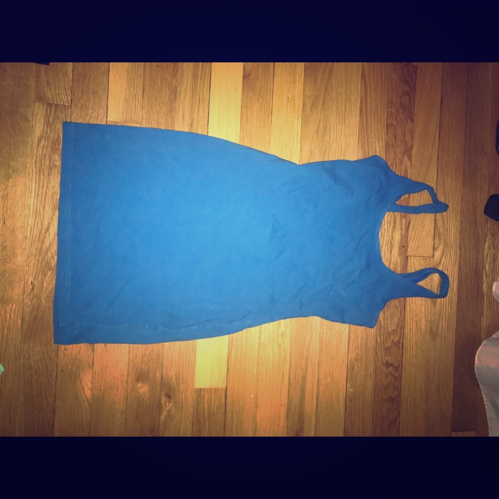 Blue bodycon dress